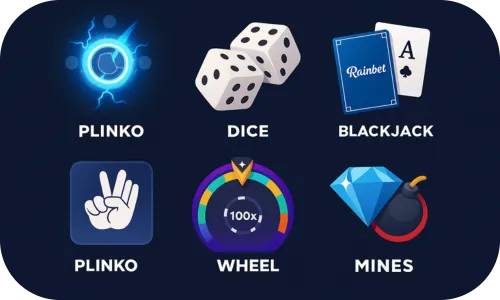 Rainbet ofrece una enorme variedad de juegos con proveedores de primer nivel