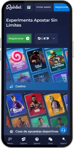Rainbet App en el Android