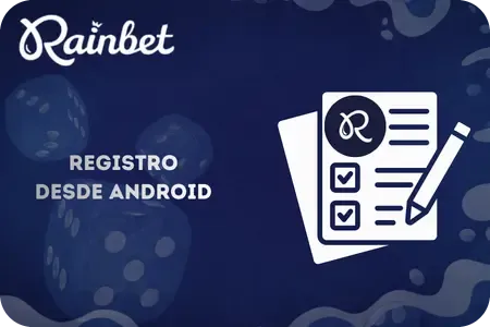 Registro en Rainbet desde dispositivo Android
