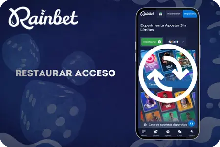 Restaurar acceso cuenta Rainbet
