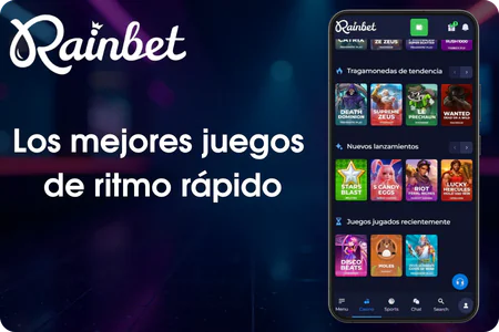 Los mejores juegos de ritmo rápido Rainbet